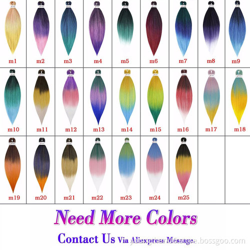 Pre Stretched Easy Braids Ombre Braiding Bomb New Passion Spring Twist Synthetic Crochet Easy Tz Braids Hair Soft